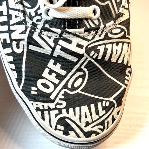 Vans Authentic OTW Repeat Black/True White Men's Classic Skate Shoes Size 12 - Picture 13 of 15